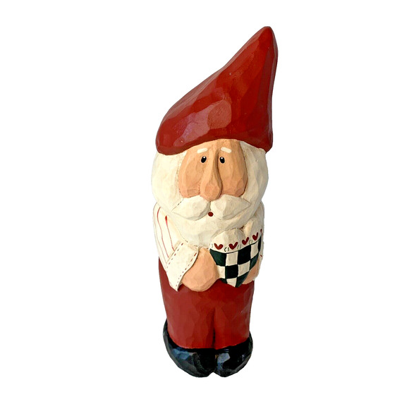 Eddie Walker Santa Figurine Midwest Cannon Falls 10” Holding Heart Christmas - Picture 1 of 8